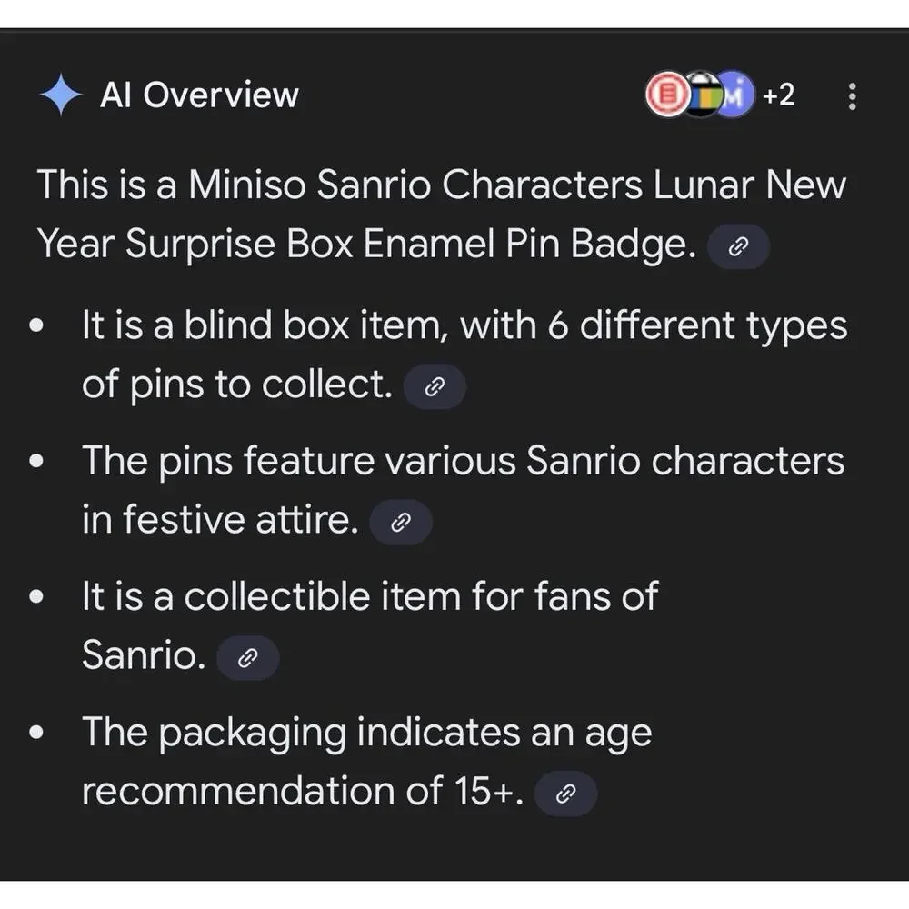 2025 Miniso Sanrio Surprise Box Badge My‎ Melody Metal Pin 3D Jewelry Opened Box